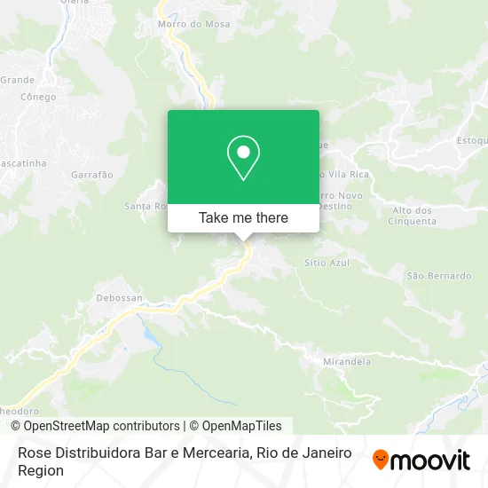 Rose Distribuidora Bar e Mercearia map