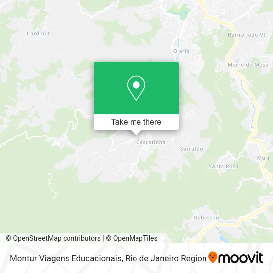 Montur Viagens Educacionais map