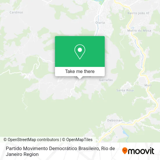 Partido Movimento Democrático Brasileiro map