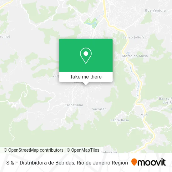 S & F Distribidora de Bebidas map