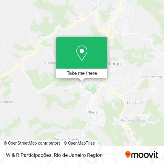 W & R Participações map