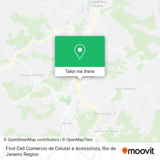 Find Cell Comercio de Celular e Acessórios map