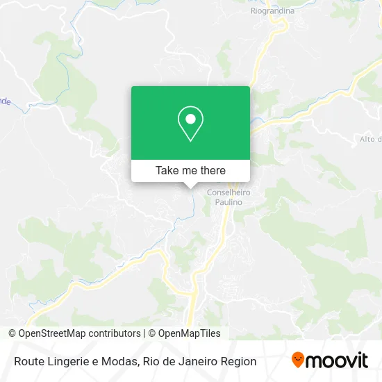 Route Lingerie e Modas map