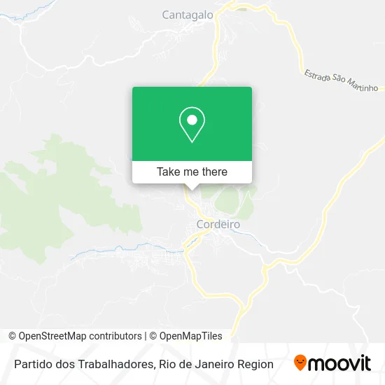 Partido dos Trabalhadores map