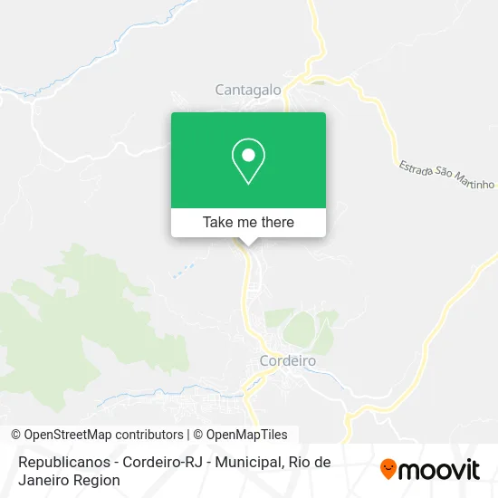 Republicanos - Cordeiro-RJ - Municipal map