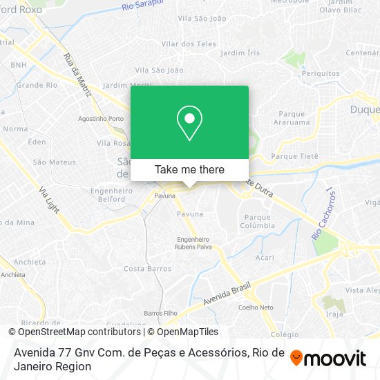 Avenida 77 Gnv Com. de Peças e Acessórios map