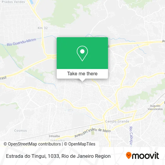 Estrada do Tingui, 1033 map