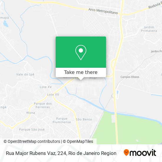 Mapa Rua Major Rubens Vaz, 224