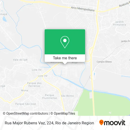 Rua Major Rubens Vaz, 224 map
