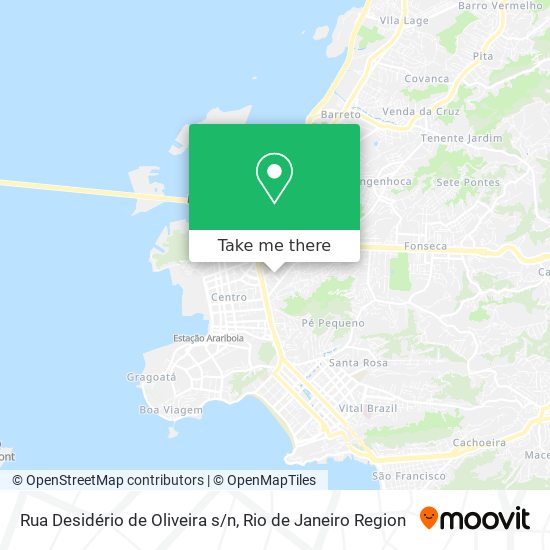 Mapa Rua Desidério de Oliveira s/n