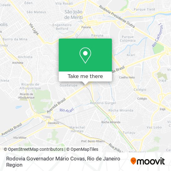 Rodovia Governador Mário Covas map