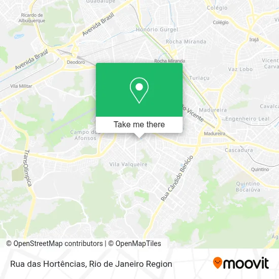 Rua das Hortências map