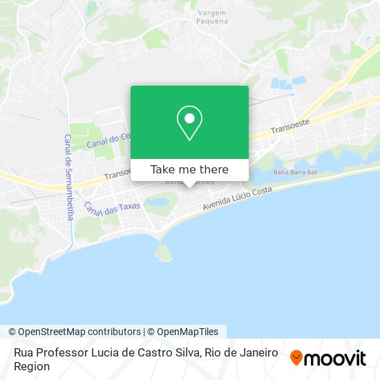 Rua Professor Lucia de Castro Silva map