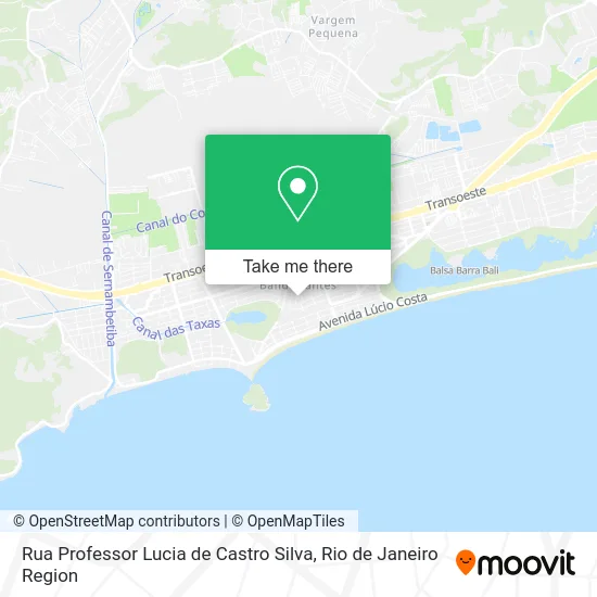 Rua Professor Lucia de Castro Silva map