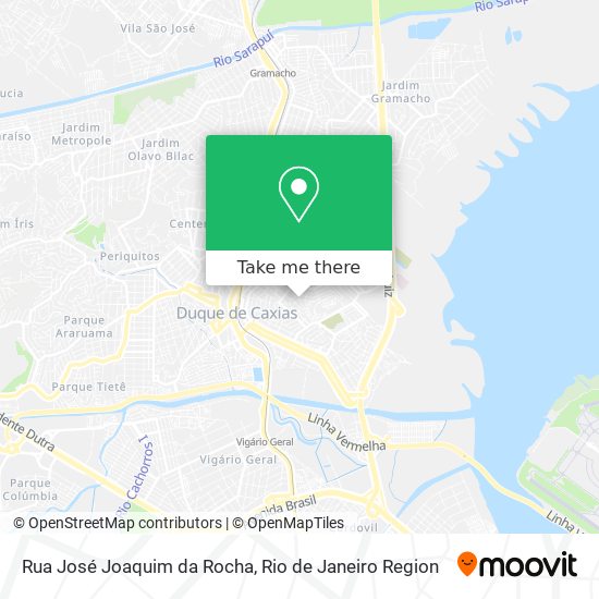 Mapa Rua José Joaquim da Rocha