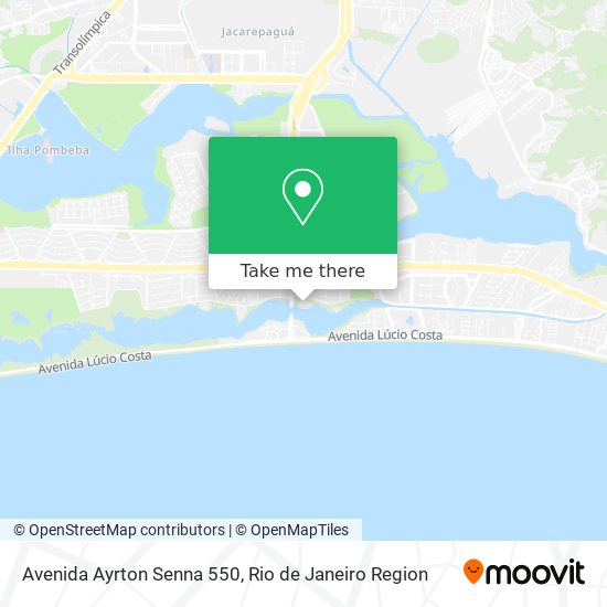 Avenida Ayrton Senna 550 map