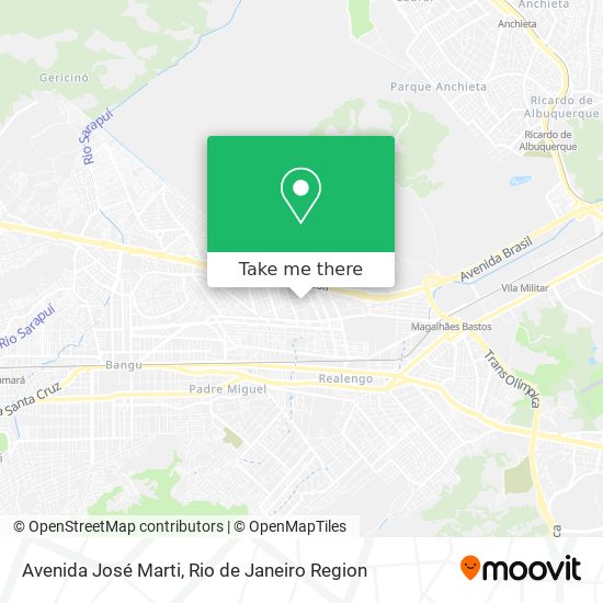 Mapa Avenida José Marti