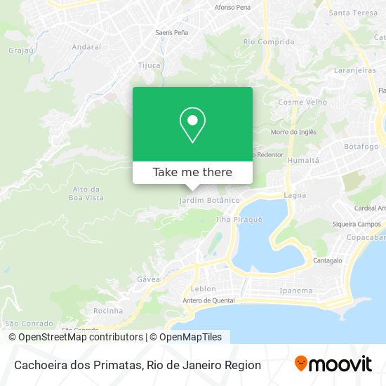 Cachoeira dos Primatas map