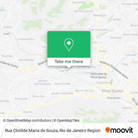 Rua Clotilde Maria de Souza map