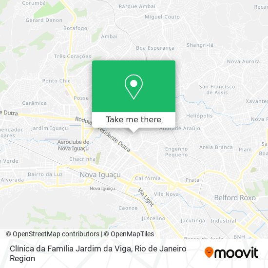 Mapa Clínica da Família Jardim da Viga