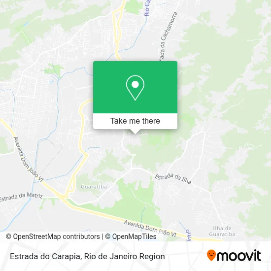 Estrada do Carapia map