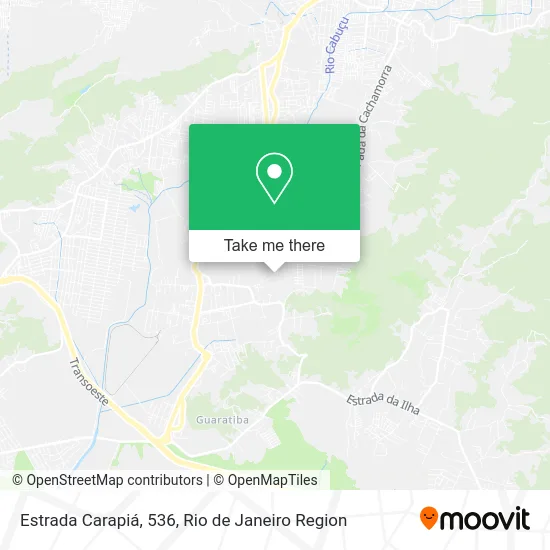 Estrada Carapiá, 536 map