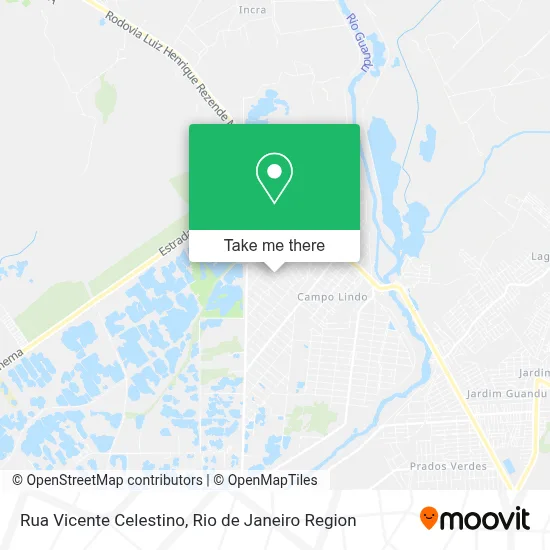Rua Vicente Celestino map