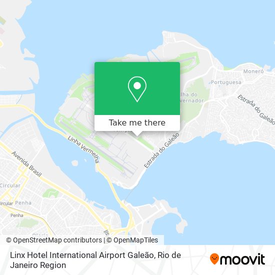 Mapa Linx Hotel International Airport Galeão