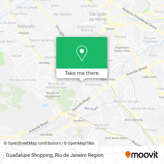 Guadalupe Shopping map