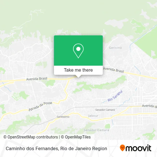 Caminho dos Fernandes map