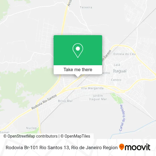 Rodovia Br-101 Rio Santos 13 map