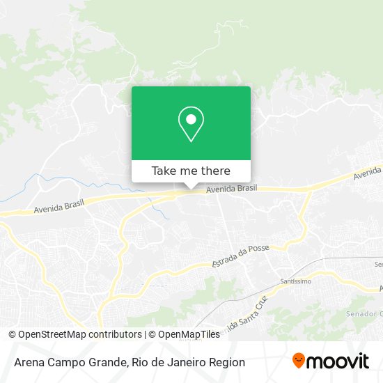 Arena Campo Grande map