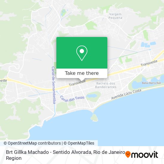 Mapa Brt Gillka Machado - Sentido Alvorada