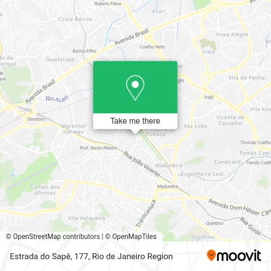 Estrada do Sapê, 177 map