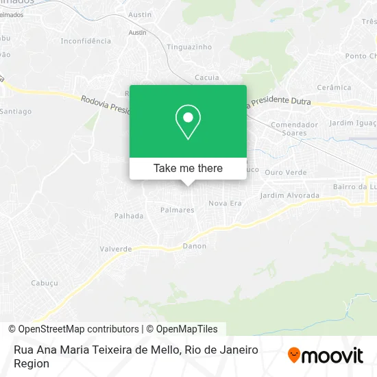 Rua Ana Maria Teixeira de Mello map