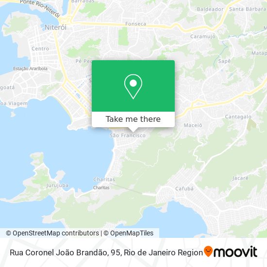 Mapa Rua Coronel João Brandão, 95