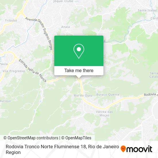 Rodovia Tronco Norte Fluminense 18 map