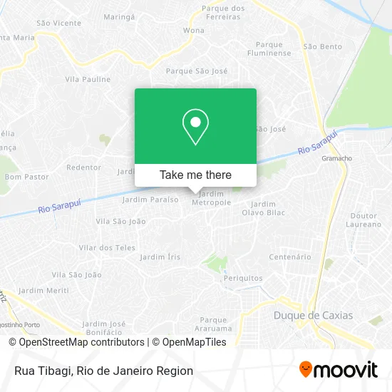 Rua Tibagi map