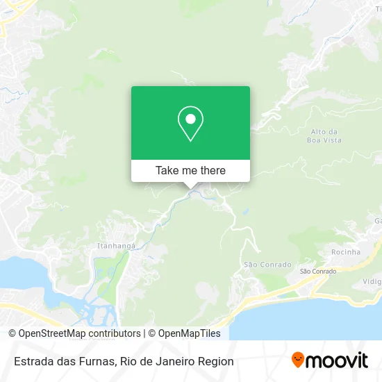 Estrada das Furnas map