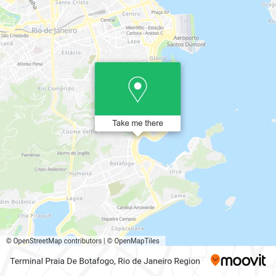 Terminal Praia De Botafogo map