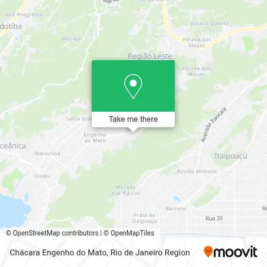 Chácara Engenho do Mato map