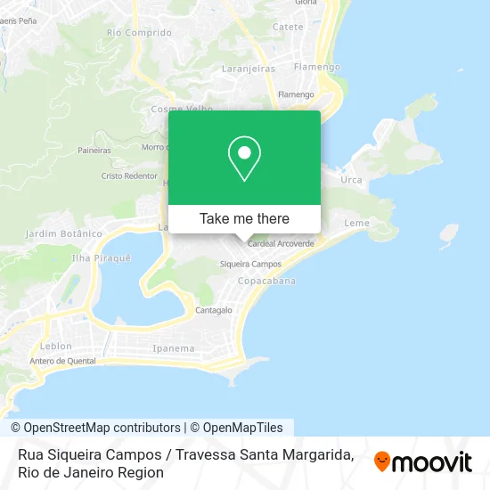 Rua Siqueira Campos / Travessa Santa Margarida map