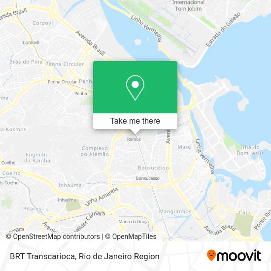 BRT Transcarioca map