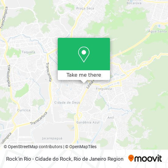 Mapa Rock'in Rio - Cidade do Rock