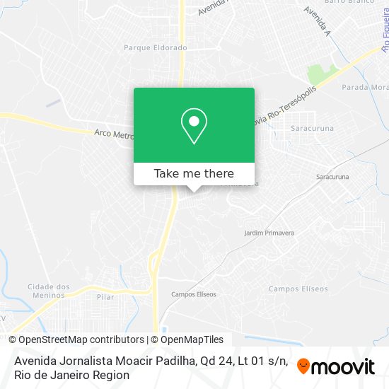 Avenida Jornalista Moacir Padilha, Qd 24, Lt 01 s / n map