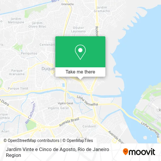 Jardim Vinte e Cinco de Agosto map