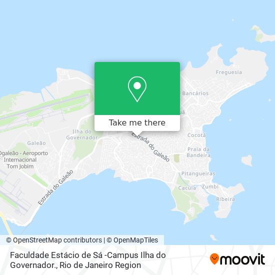 Faculdade Estácio de Sá -Campus Ilha do Governador. map