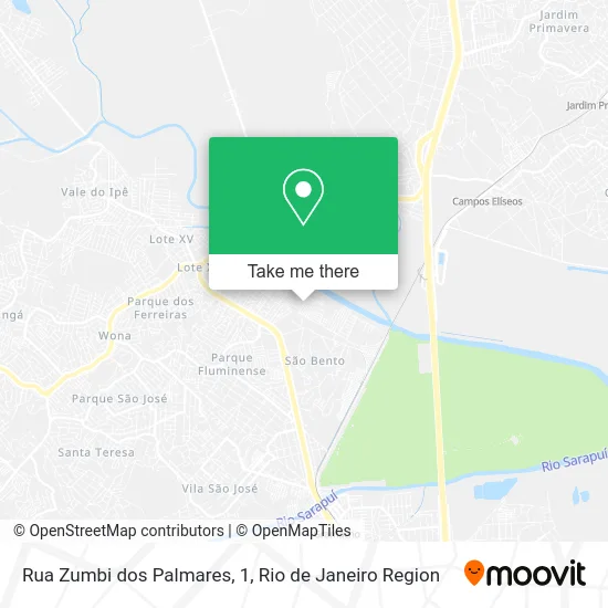 Rua Zumbi dos Palmares, 1 map