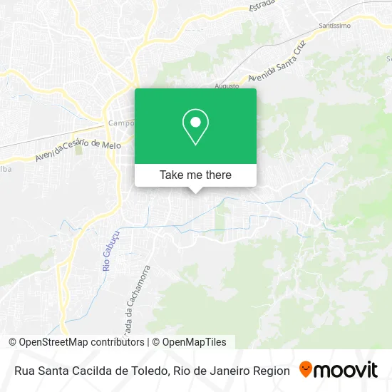 Rua Santa Cacilda de Toledo map