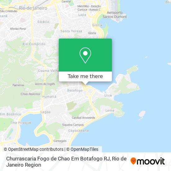 Mapa Churrascaria Fogo de Chao Em Botafogo RJ